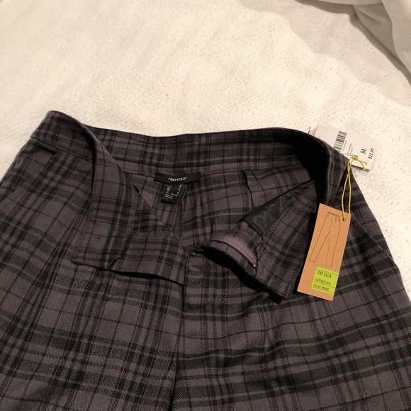 Grey/black plaid trousers! NWT - Picture 2 of 2